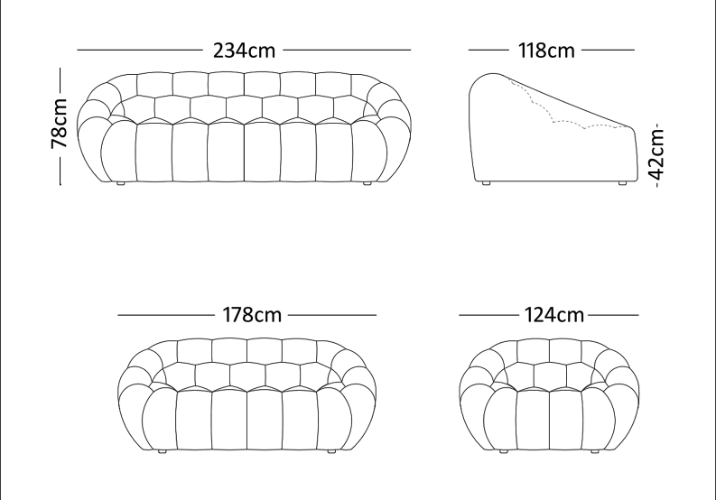 Sillon Estilo Burbujas